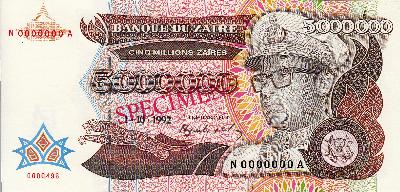 Beschrijving voorzijde: SPECIMEN